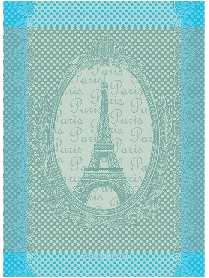 Garnier-Thiebaut Dish Towel Eiffel Vintage Celadon