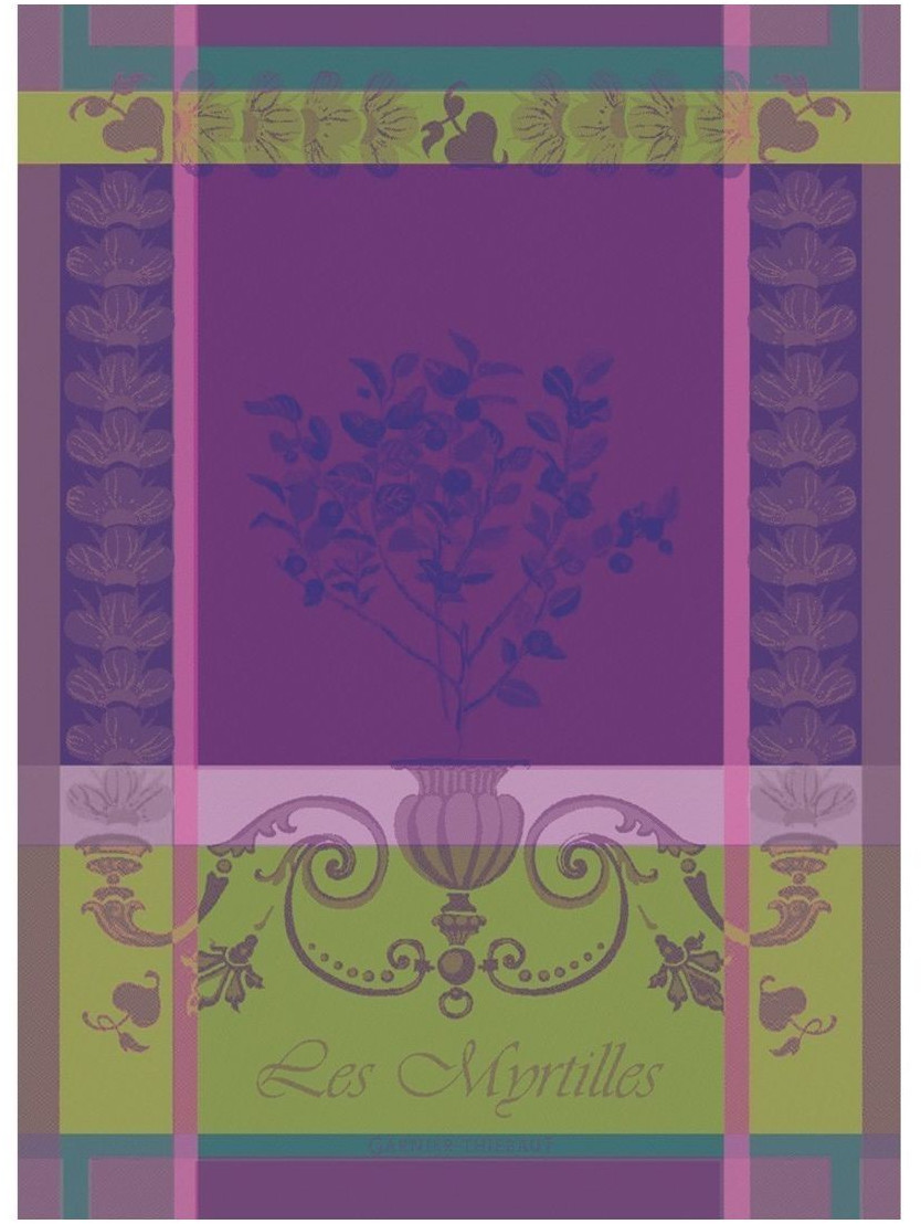Garnier-Thiebaut Dish Towel Myrtilles Violet