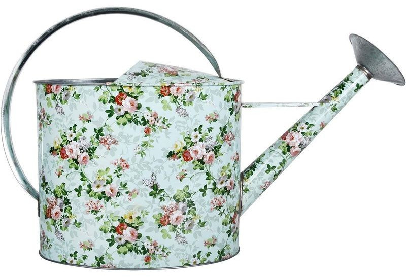 Esschert Arrosoir acier galvanisé Roses 6,8 L