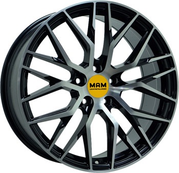 MAM RS4 (8x18) black front polish