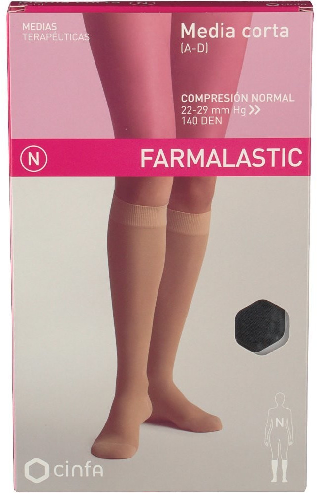 Farmalastic Socks Normal Compression A-D Black
