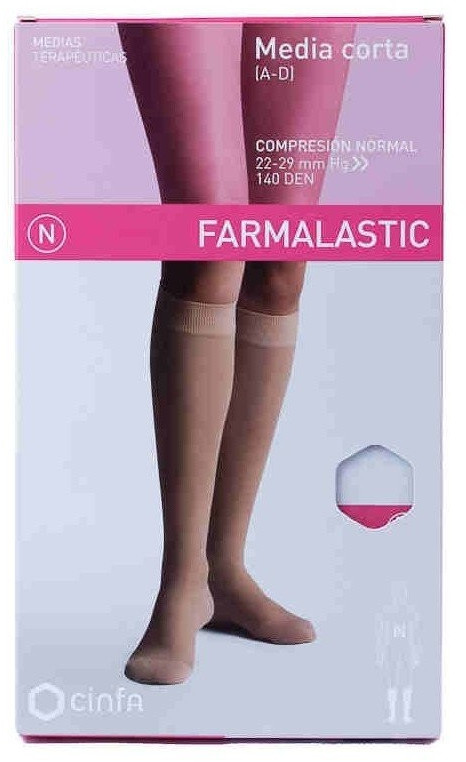 Farmalastic Socks Normal Compression A-D Beige