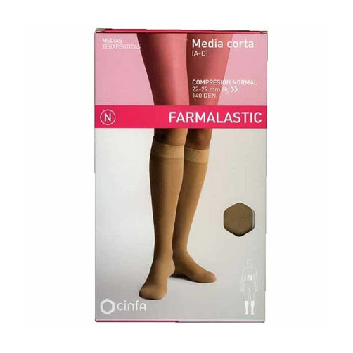 Farmalastic Socks Normal Compression A-D Beige S