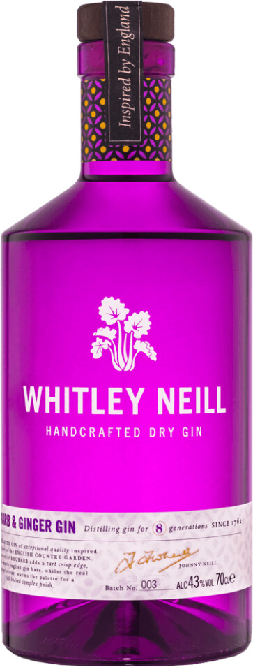 Whitley Neill Rhubarb & Ginger Small Batch Gin 43%