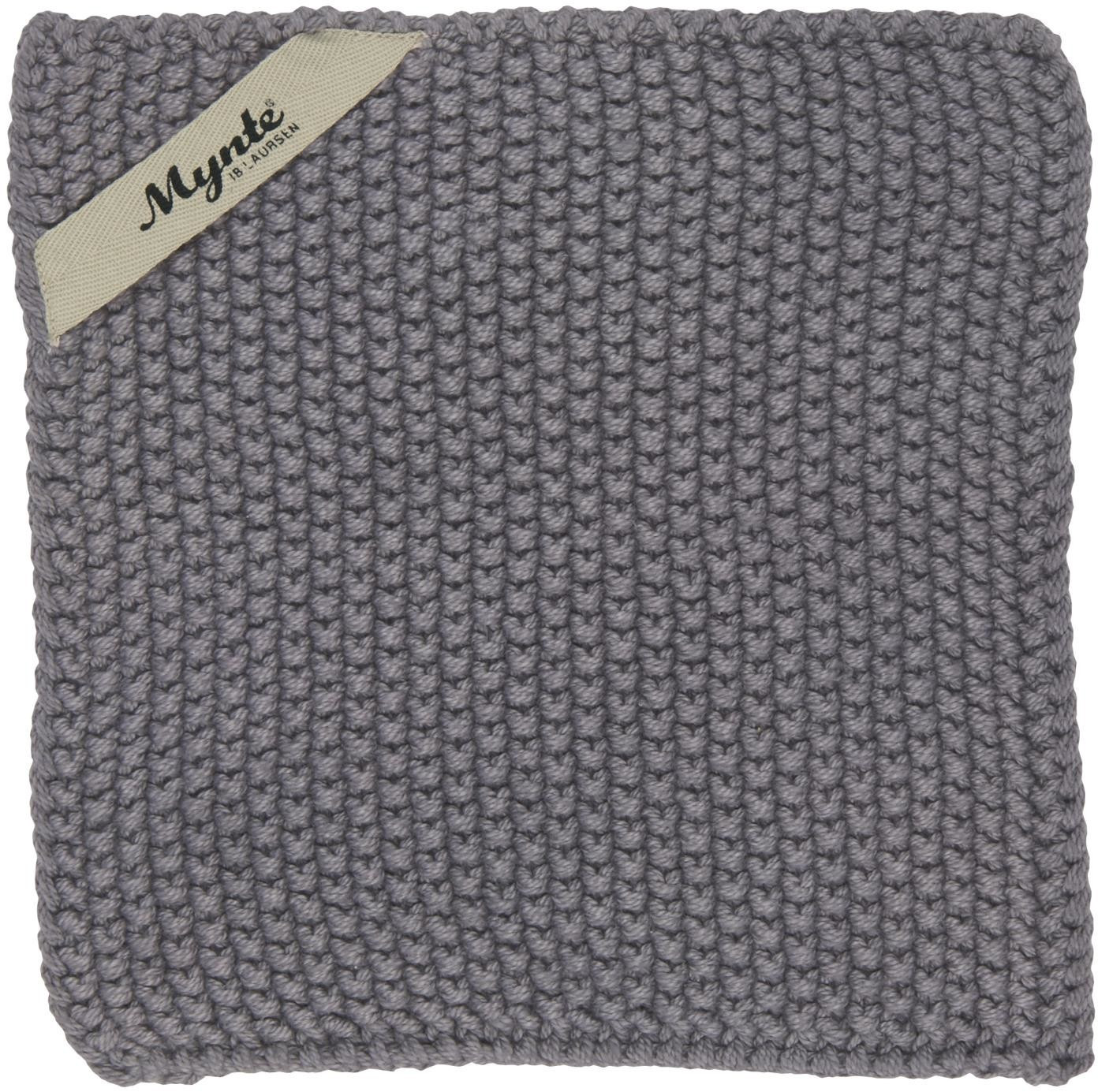 IB Laursen Potholder Mynte knitted dark grey