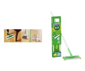 Swiffer Floor starter with handle, dry and wet wipes handle 1.20 m