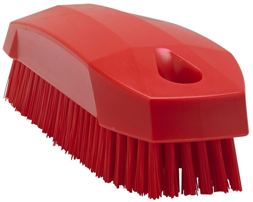 Vikan Nail brush / hand brush hard 13 cm red