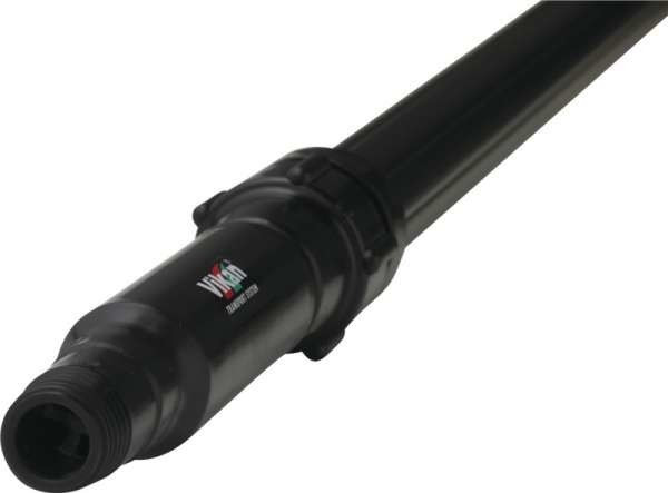 Vikan Telescopic handle with water passage, 1600 - 2780 mm aluminum, Ø31 mm black