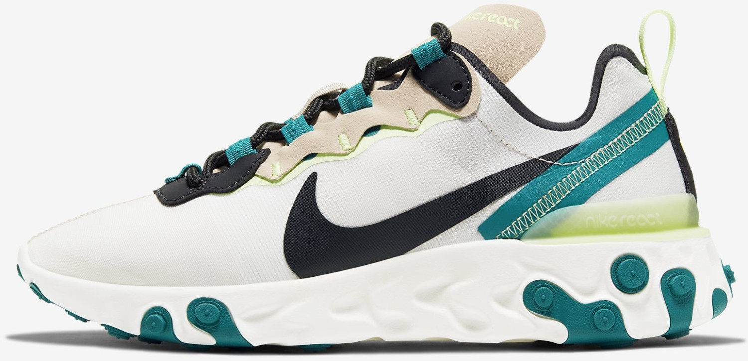 Nike React Element 55 Women fossil stone/dark smoke grey/barely volt/dark smoke grey