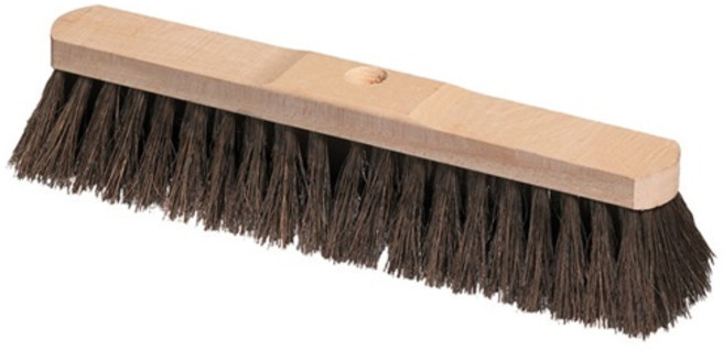 Sorex Broom Arenga L.300mm with handle hole saddle wood