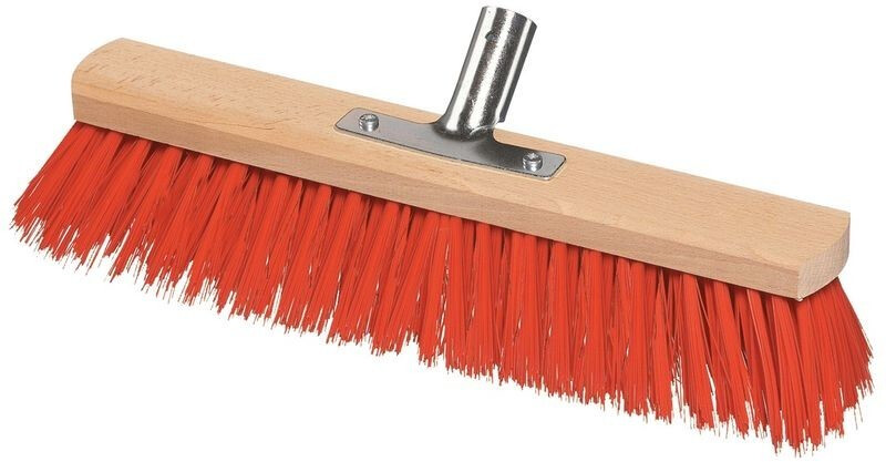 Sorex Broom Elaston with metal handle holder flat wood L.400mm