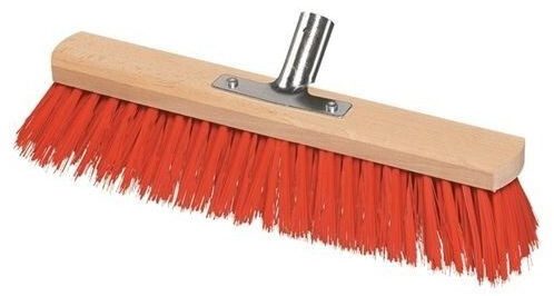 Sorex Broom Elaston with metal handle holder flat wood L.500mm