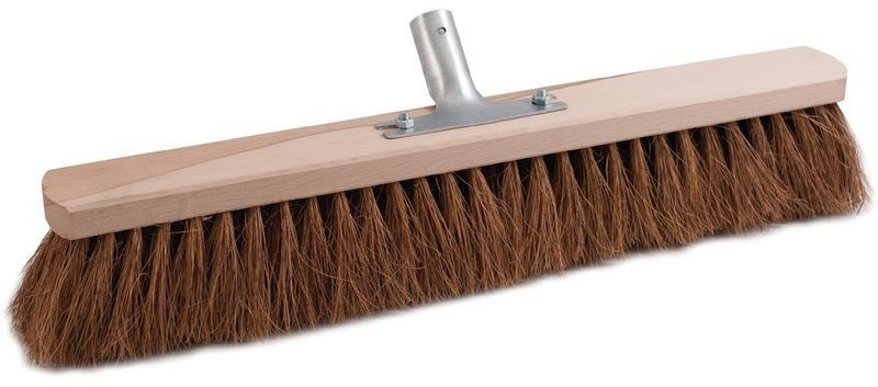 Sorex Broom coconut with metal handle holder flat wood L.500mm