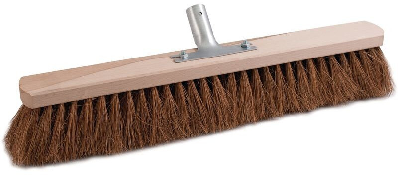 Sorex Broom coconut with metal handle holder flat wood L.800mm