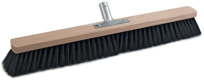 Sorex Broom quality mix PVC with metal handle holder flat wood L.500mm