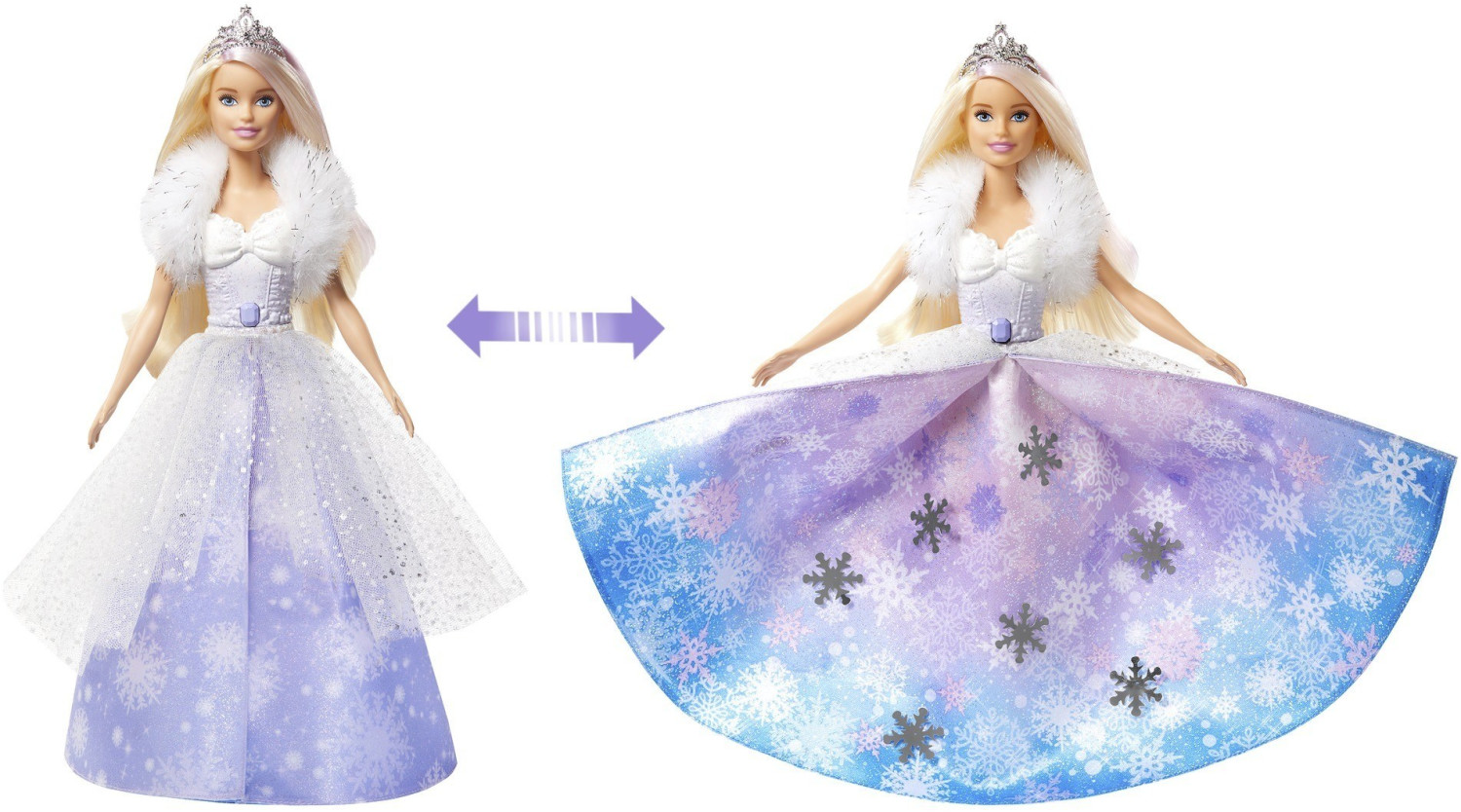 Poupée Barbie : Princesse Arc-en-Ciel Sons et Lumières MATTEL Pas Cher 
