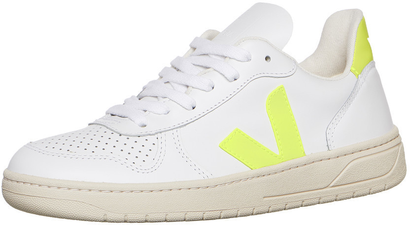Veja V-10 Women extra white jaune fluo
