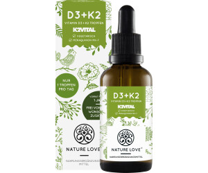 Nature Love Vitamin D3 + K2 Tropfen (50ml)