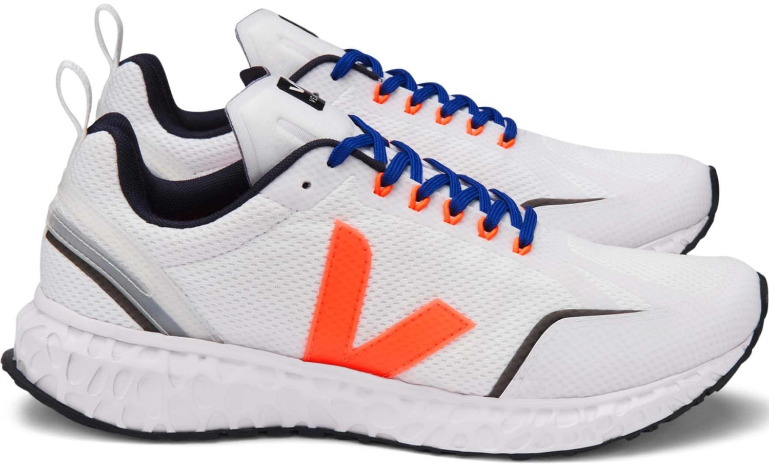 Veja Condor Mesh Women white orange fluo