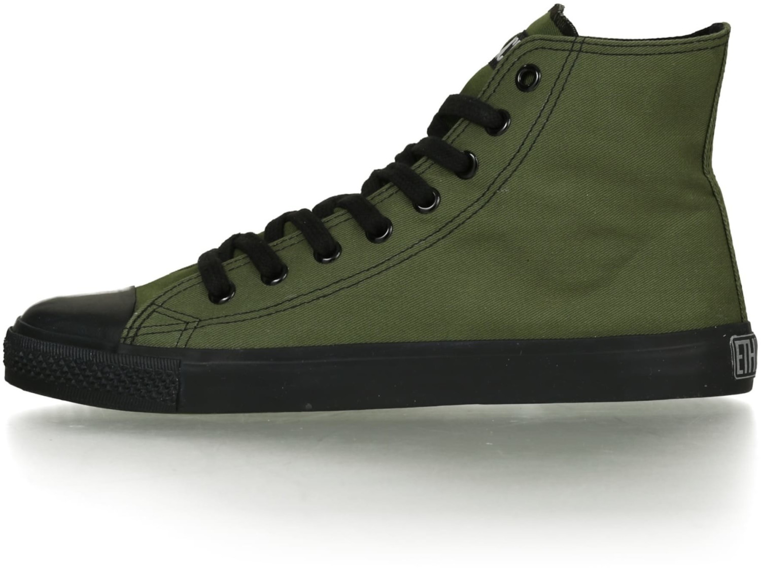 Ethletic Fair Trainer Black Cap Hi Cut Classic camping green/jet black
