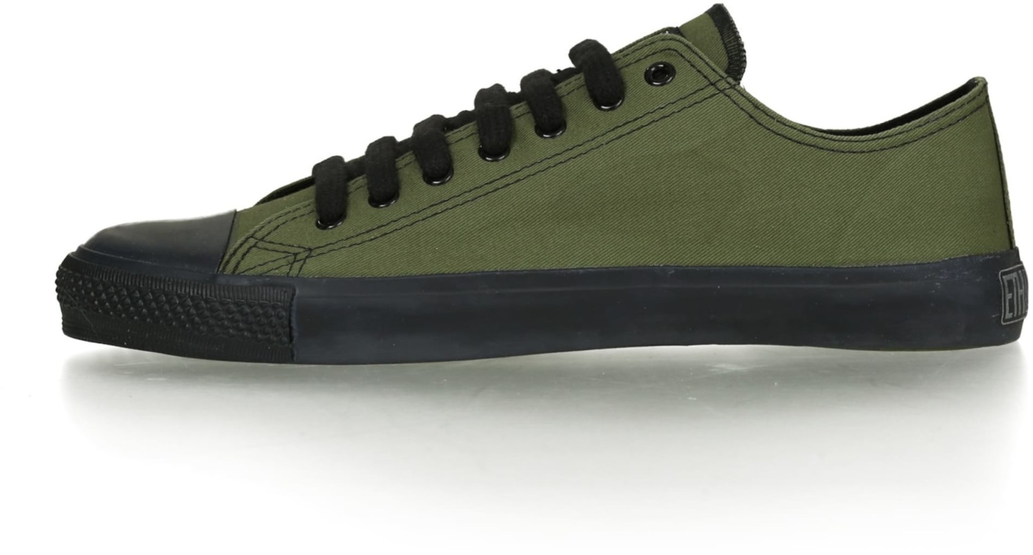 Ethletic Fair Trainer Black Cap Lo Cut Classic camping green/jet black