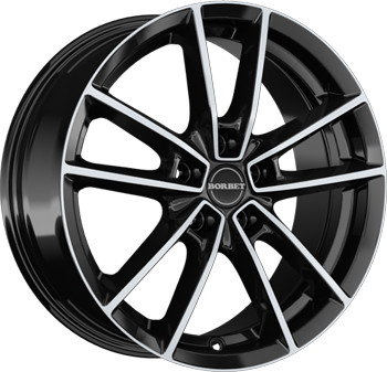 Borbet W (8x18) black polished glossy