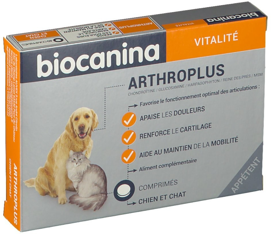 Biocanina Arthroplus - Soutien Articulaire pour Chiens et Chats