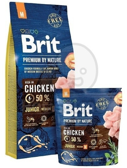 Brit Premium by Nature Junior Medium Dry Dog Food 15kg