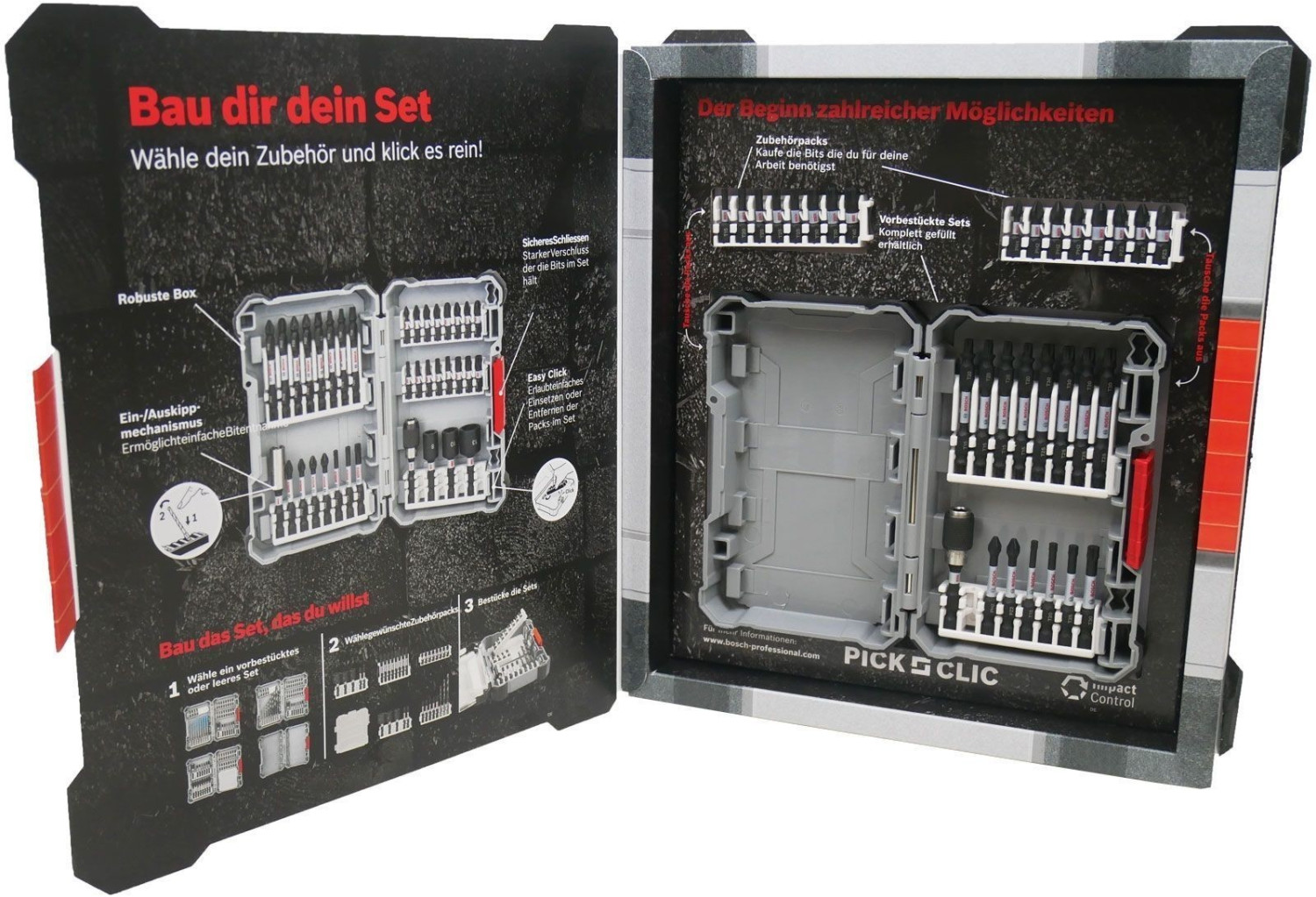 Bosch Clic-Change Bohrfutter Und Bits 7-teilig – Schneller Bitwechsel Ohne Nachspannen
