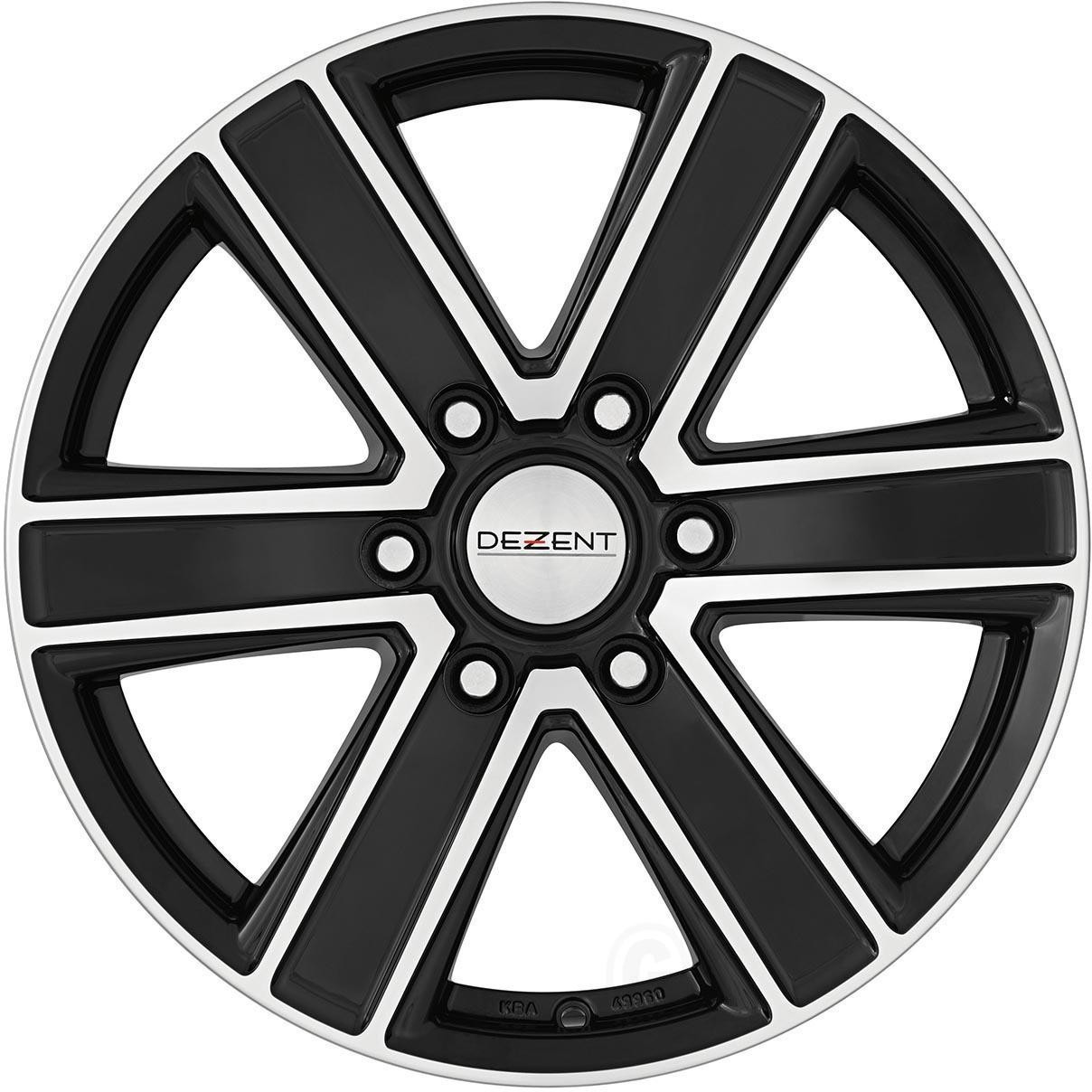 Dezent TJ (7x16) black polished