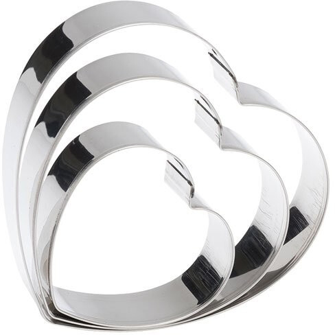 Patisse 2013 cookie cutter set hearts, 3 pieces