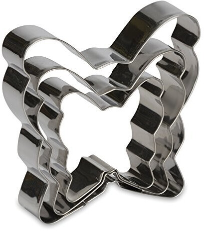 Patisse Cookie cutters set-butterfly, stainless steel, 3 units