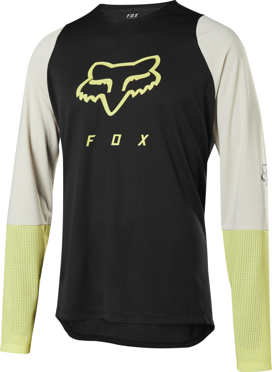 Fox Defend Head LS Jersey Men black/yellow