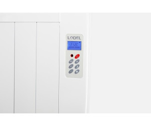 1500 W pièces +/- 17-24 m² chauffage rapide Lodel RA10 usage idéal ≤1h Radiateur électrique à inertie sèche programmable Blanc