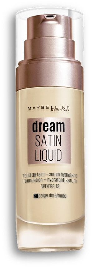 Gemey Maybelline Dream Satin Liquid fond de teint liquide 21 beige doré (30 ml)