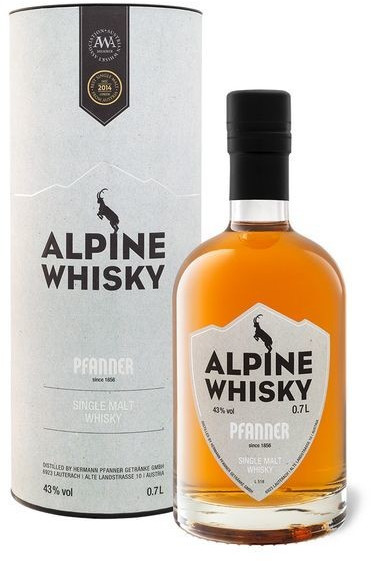 Pfanner Alpine Whisky 43% ab bei Preisvergleich 38,90 € l 0,7 