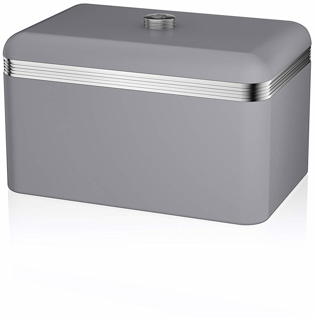 Swan Retro Bread Bin Grey
