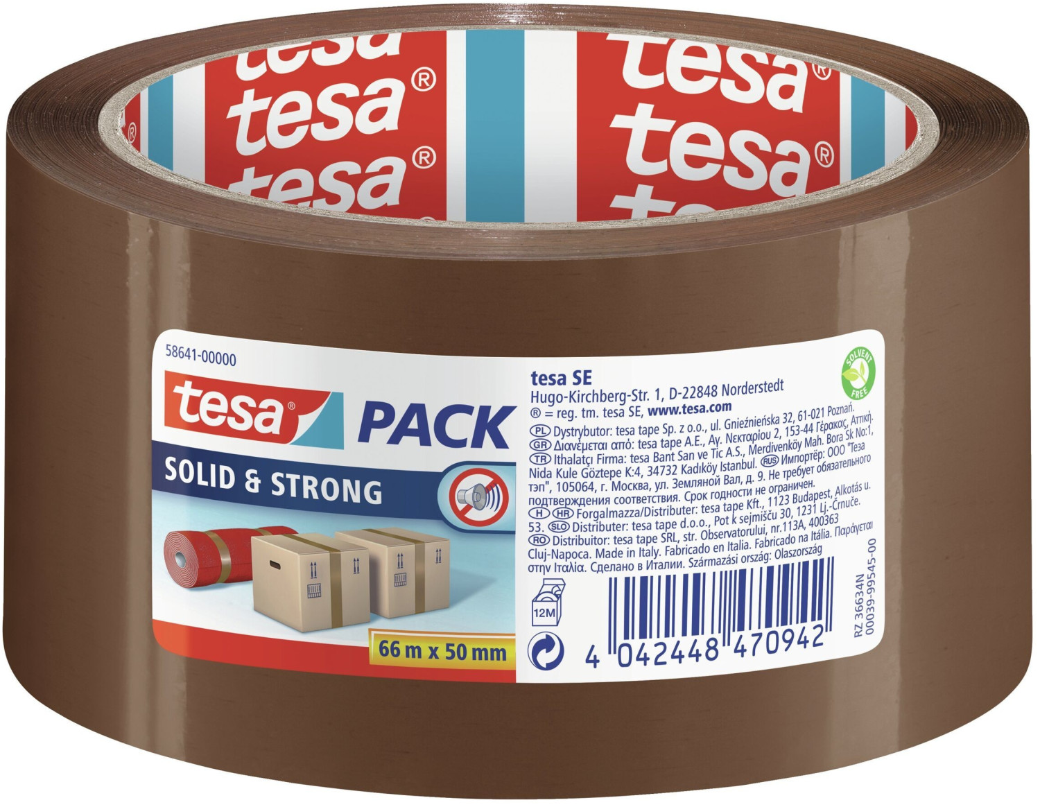 Ruban adhésif d'emballage TESA PACK STRONG - 50 mm x 66 m