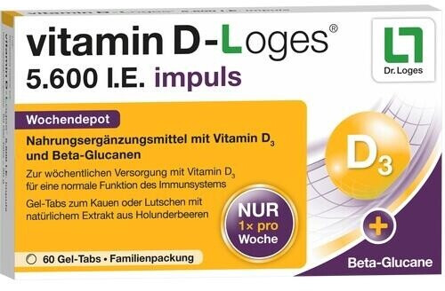 Dr. Loges Vitamin Dloges 5.600 I.E. impuls Kautabletten (60 Stk.) ab