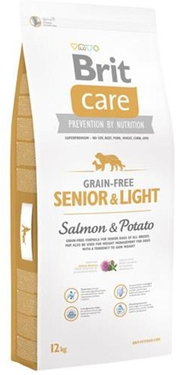 Brit Care dog Senior&Light Salmon&Potato dry food 12kg