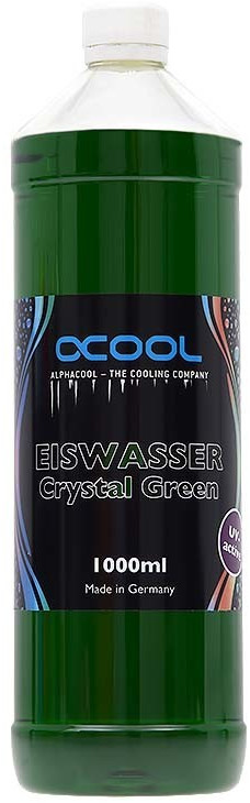 Alphacool Eiswasser Crystal Green UV-active 1000ml
