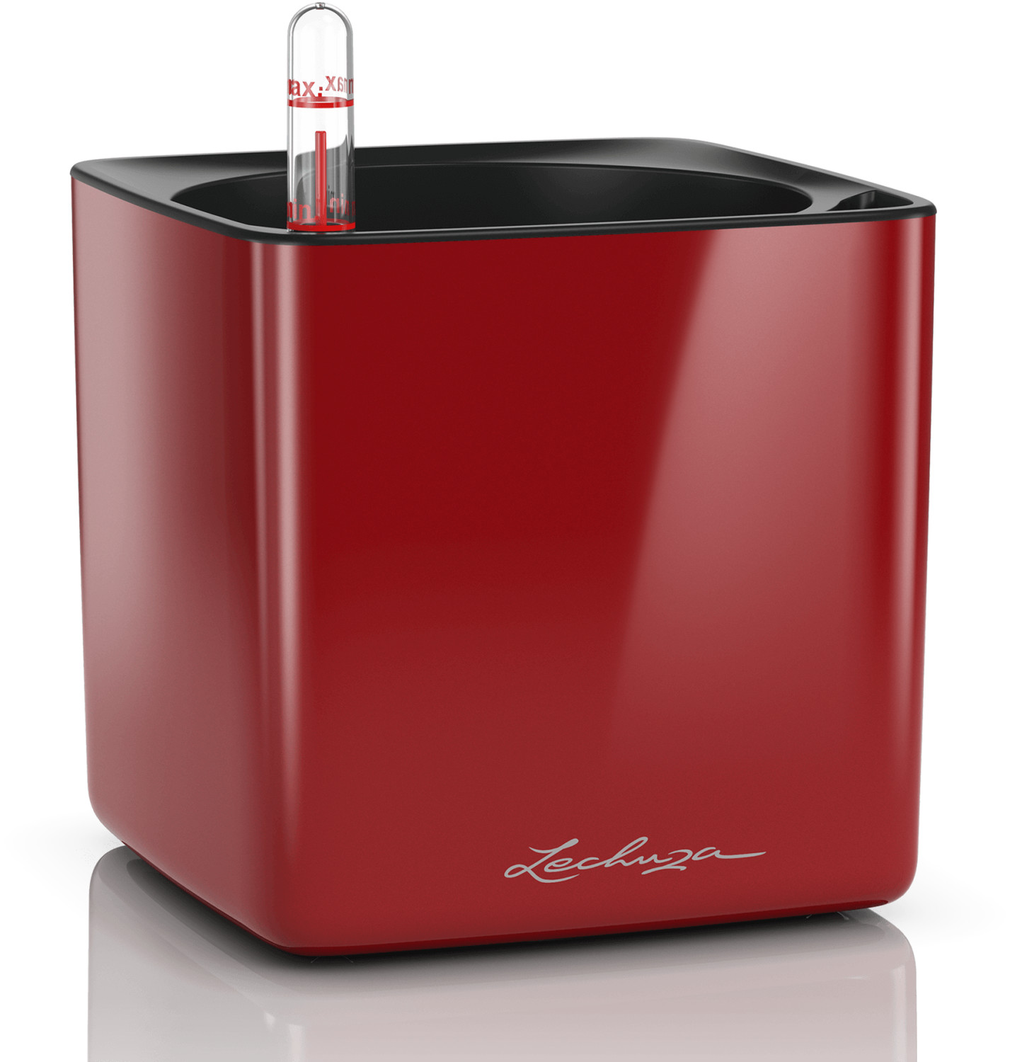 Lechuza Cube Glossy 14 Scarlet Red