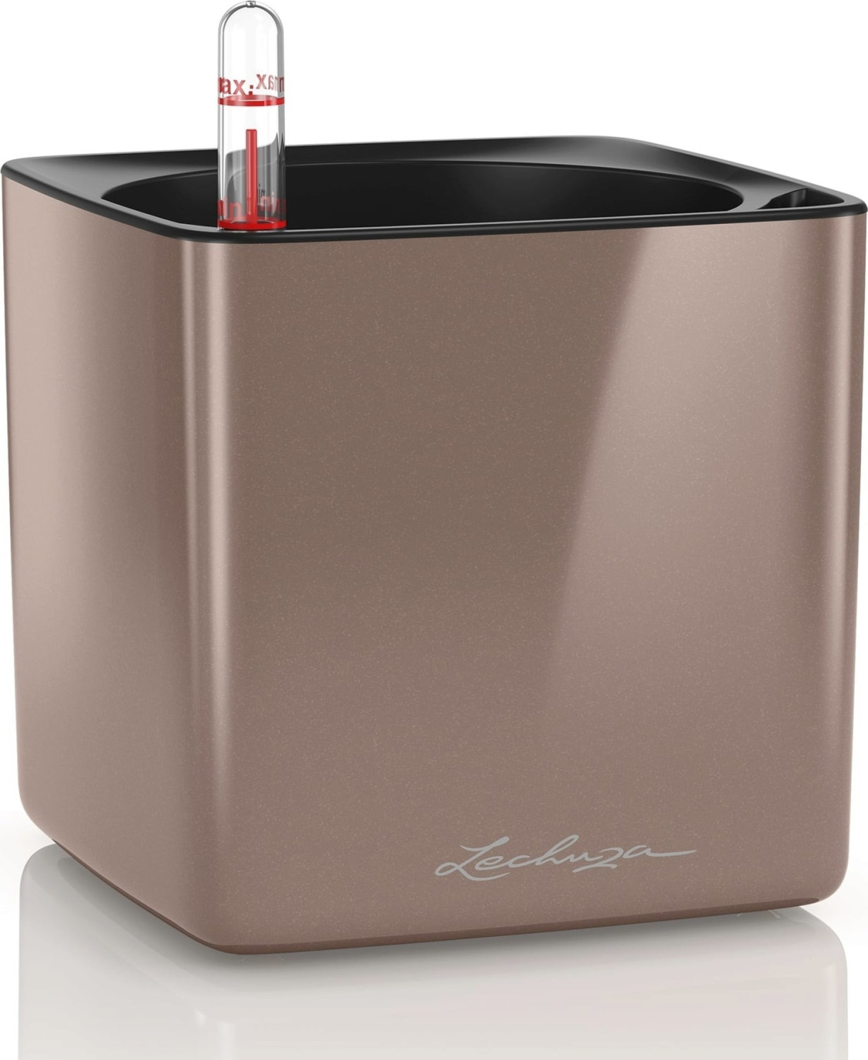 Lechuza Cube Glossy 14 Smoky Diamond