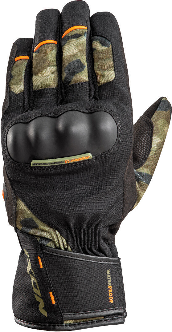 IXON Gants Pro Russel noir/kaki/orange