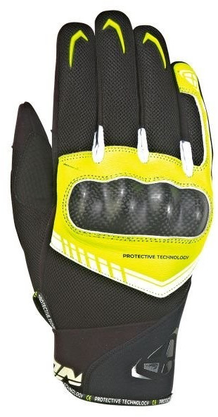 IXON Gants RS Loop 2 noir/jaune vif/blanc
