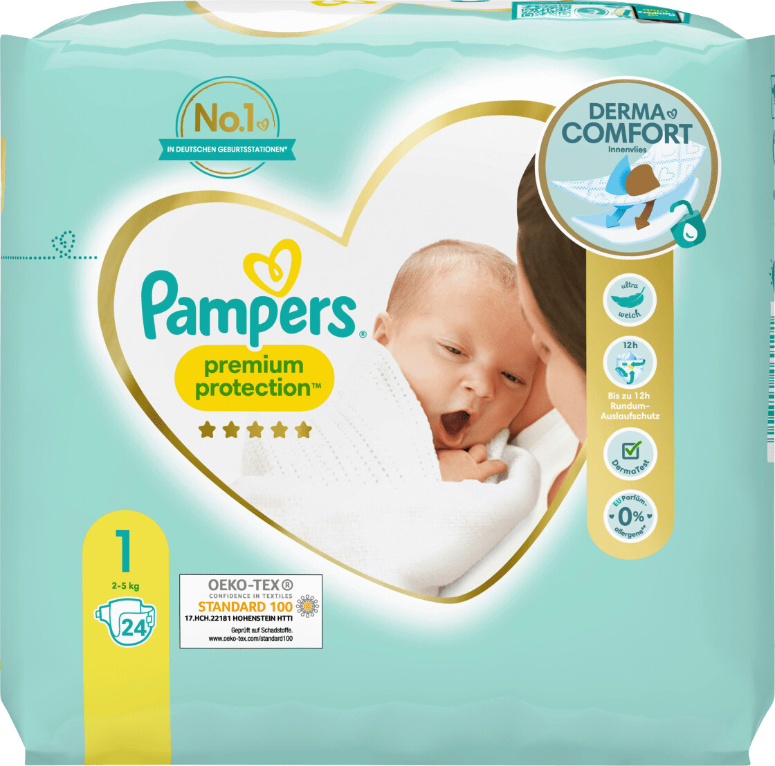Pampers New Baby Premium Protection, Taille 0, (1.5-2.5 kg)/(1-2.5kg) 6 x  24 couches : : Bébé et Puériculture