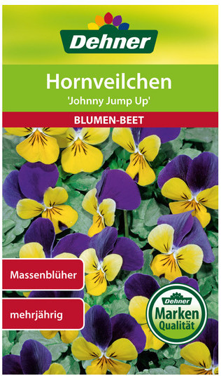 Dehner Dehner Hornveilchen Johnny Jump Up, Gelb,Lila - side view