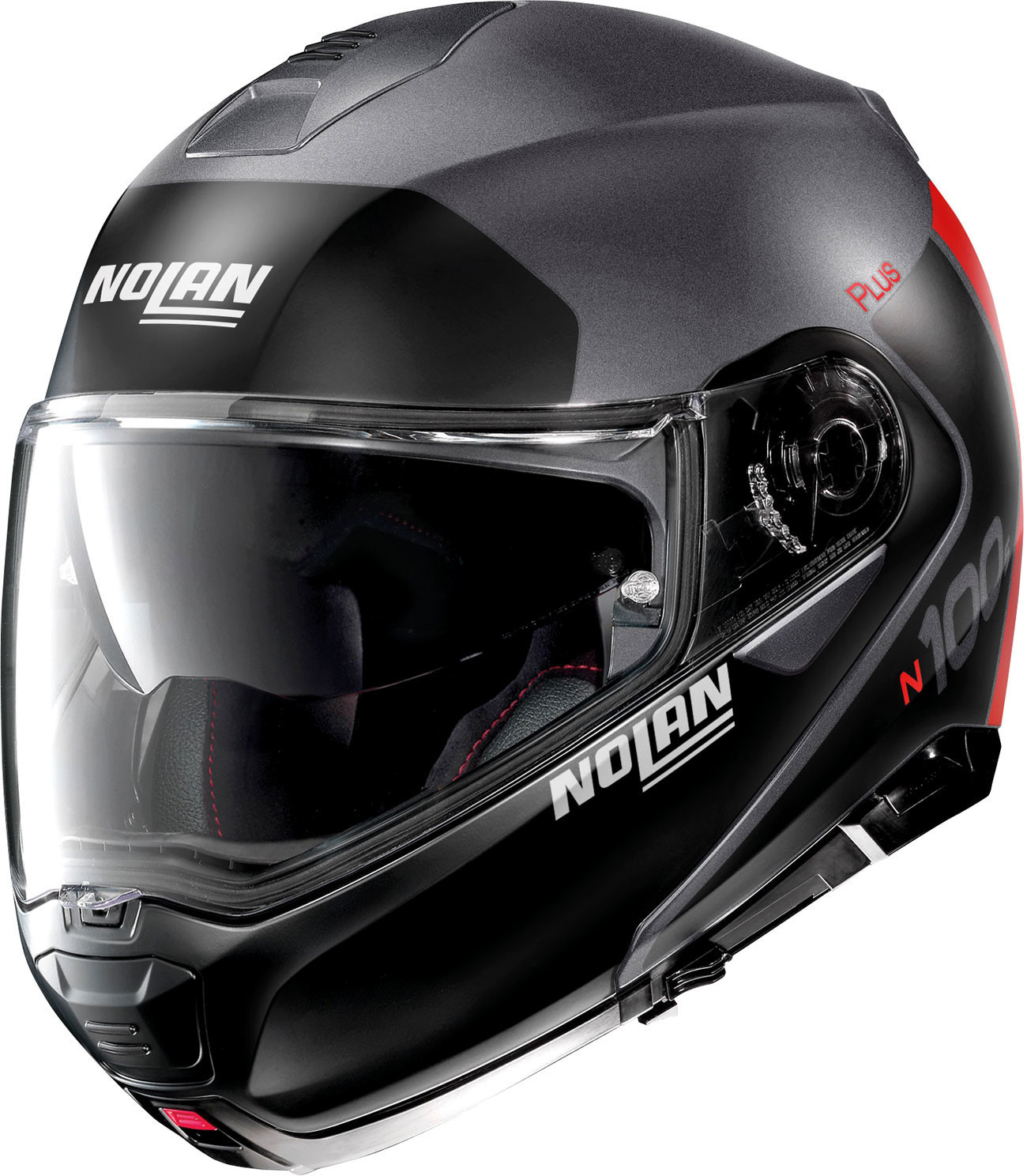 Nolan N100-5 Lava Grey Black Red