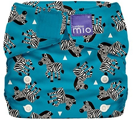 Bambino Mio miosolo all-in-one cloth diaper zebra stripes