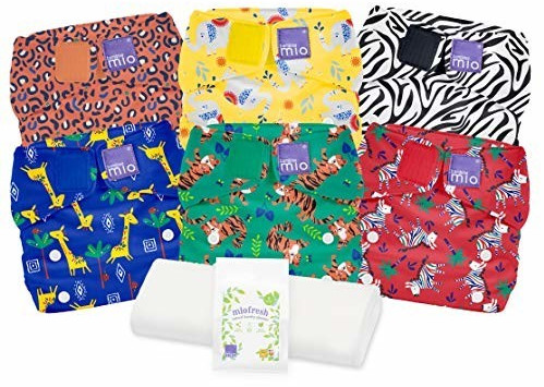 Bambino Mio miosolo cloth diaper set safari party